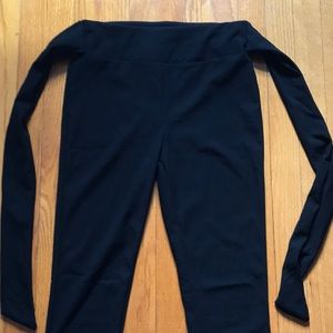 Formal black Capri with tie women’s cut